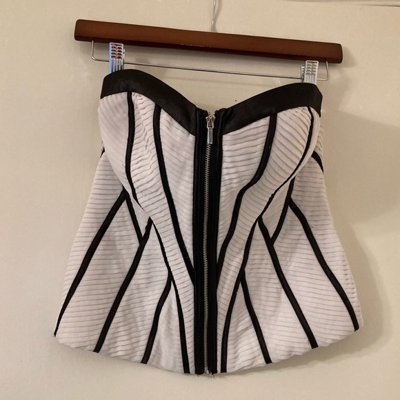 Bebe Bustiers. White and Black. Size Small. Sexy. - Picture 1 of 4